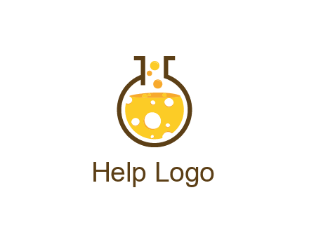 drink bubbling in flask logo