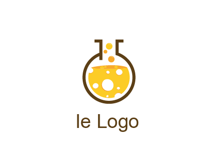 drink bubbling in flask logo