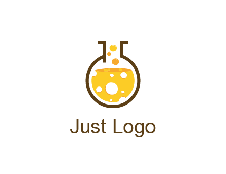 drink bubbling in flask logo