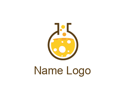 drink bubbling in flask logo