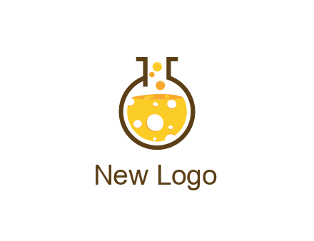 drink bubbling in flask logo
