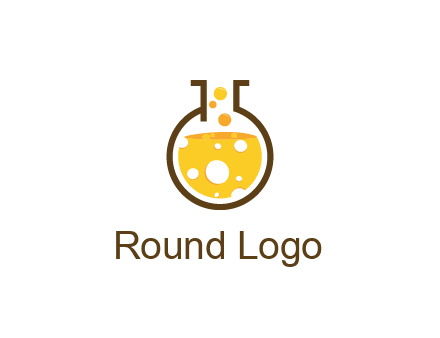 drink bubbling in flask logo