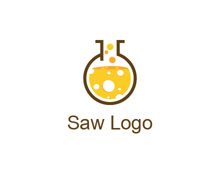 drink bubbling in flask logo