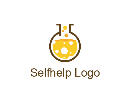 drink bubbling in flask logo