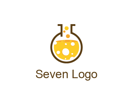 drink bubbling in flask logo