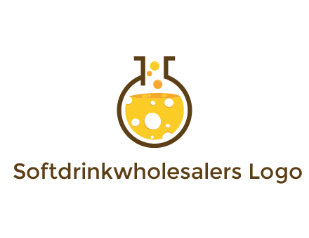 drink bubbling in flask logo