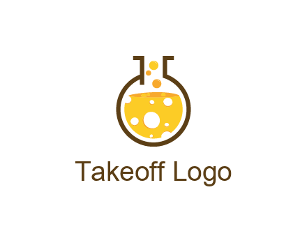 drink bubbling in flask logo