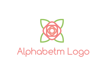 rose icon for a floral logo