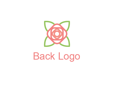 rose icon for a floral logo