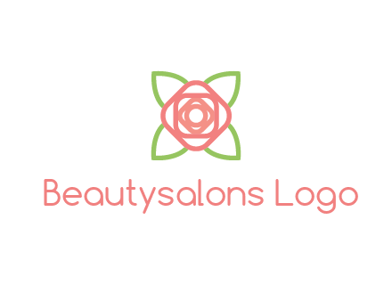 rose icon for a floral logo