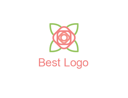rose icon for a floral logo
