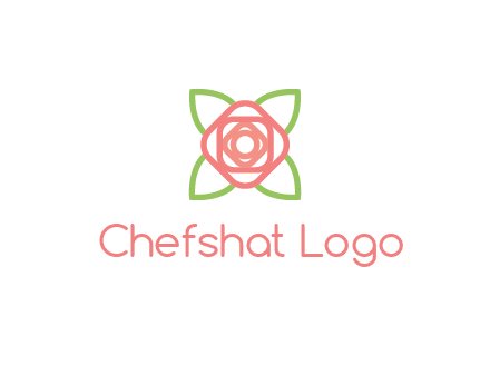 rose icon for a floral logo