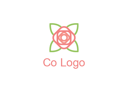 rose icon for a floral logo
