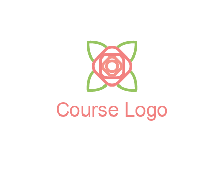 rose icon for a floral logo