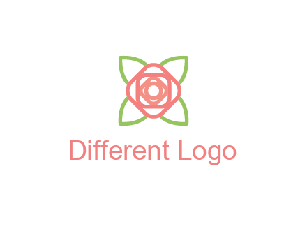 rose icon for a floral logo
