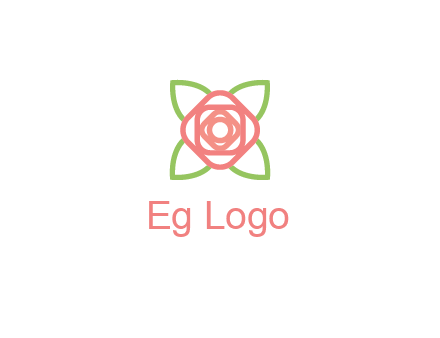 rose icon for a floral logo