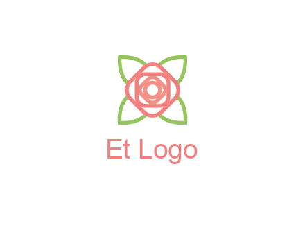 rose icon for a floral logo