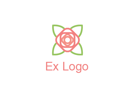 rose icon for a floral logo