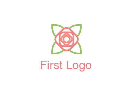 rose icon for a floral logo