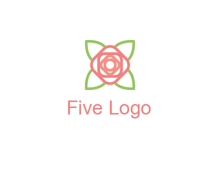 rose icon for a floral logo