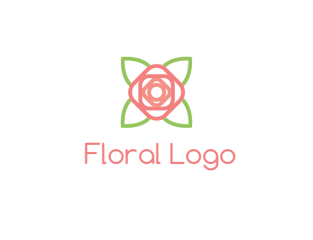 rose icon for a floral logo