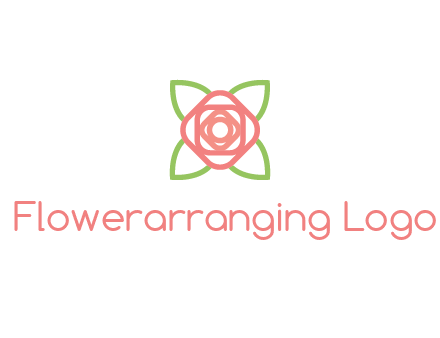 rose icon for a floral logo