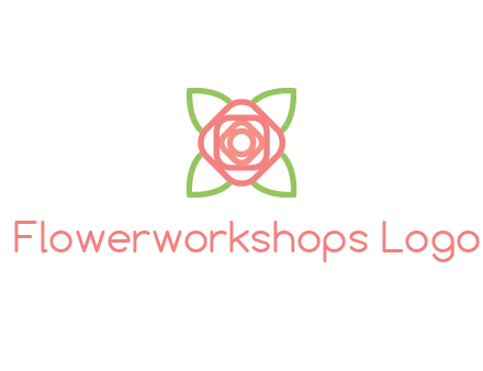 rose icon for a floral logo