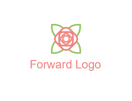 rose icon for a floral logo