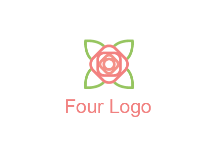 rose icon for a floral logo