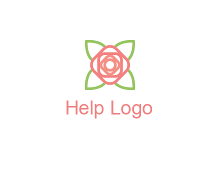 rose icon for a floral logo