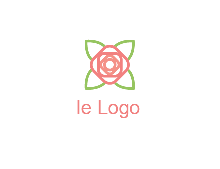 rose icon for a floral logo