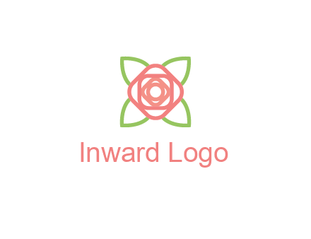 rose icon for a floral logo