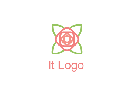 rose icon for a floral logo