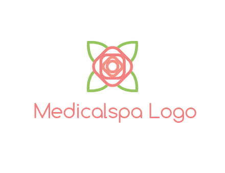 rose icon for a floral logo