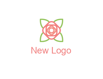 rose icon for a floral logo