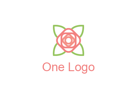 rose icon for a floral logo