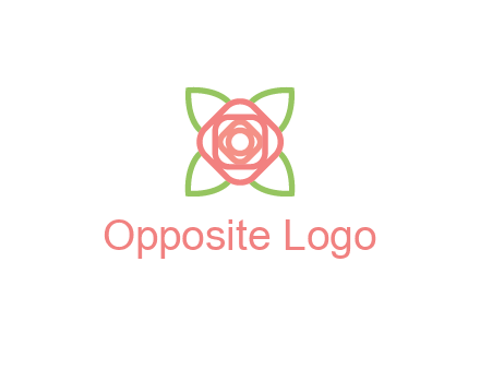 rose icon for a floral logo