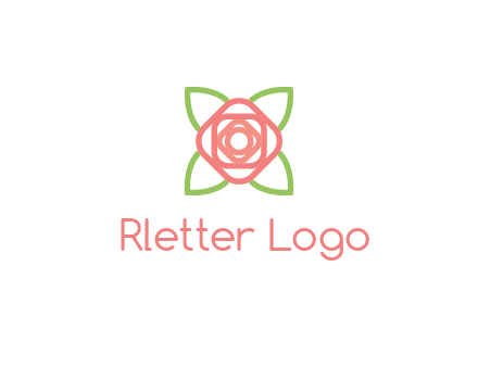 rose icon for a floral logo