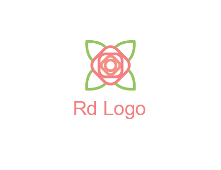 rose icon for a floral logo