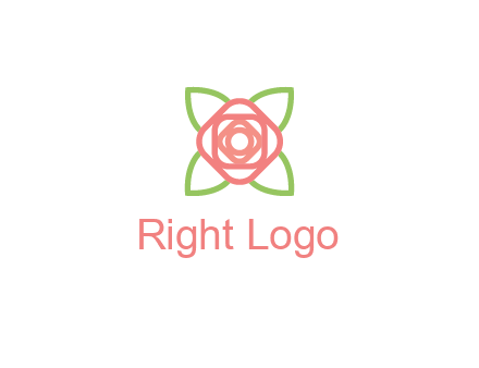 rose icon for a floral logo