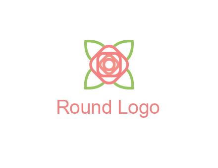 rose icon for a floral logo