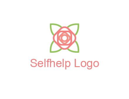 rose icon for a floral logo