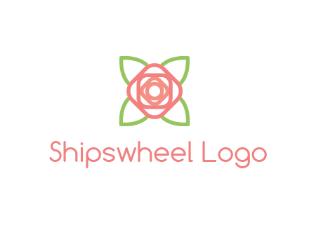 rose icon for a floral logo