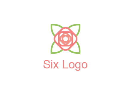 rose icon for a floral logo