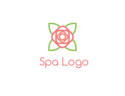 rose icon for a floral logo