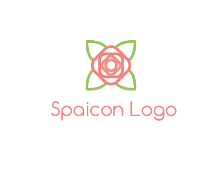 rose icon for a floral logo