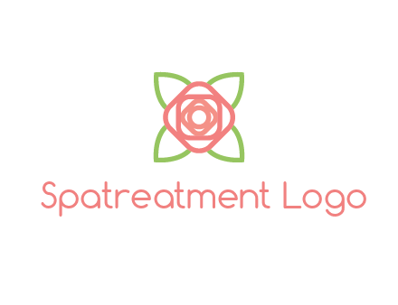rose icon for a floral logo