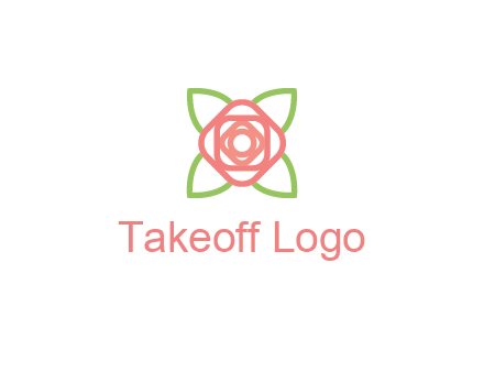 rose icon for a floral logo