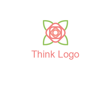 rose icon for a floral logo