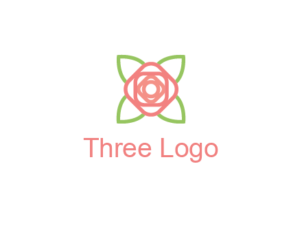 rose icon for a floral logo